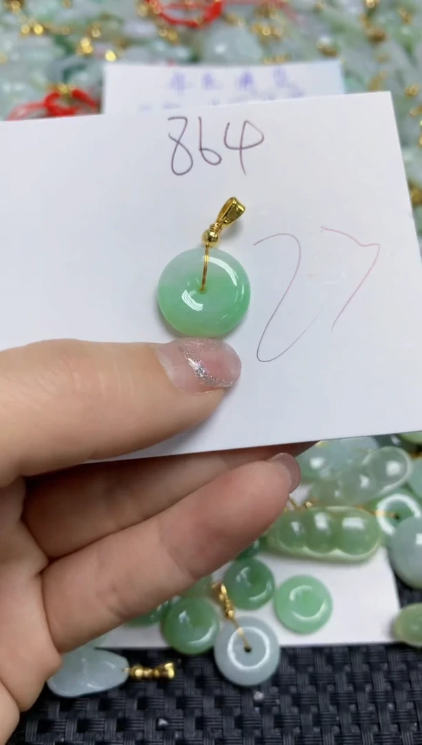 【闪购商品】翡翠颈饰合金天然A货翡翠