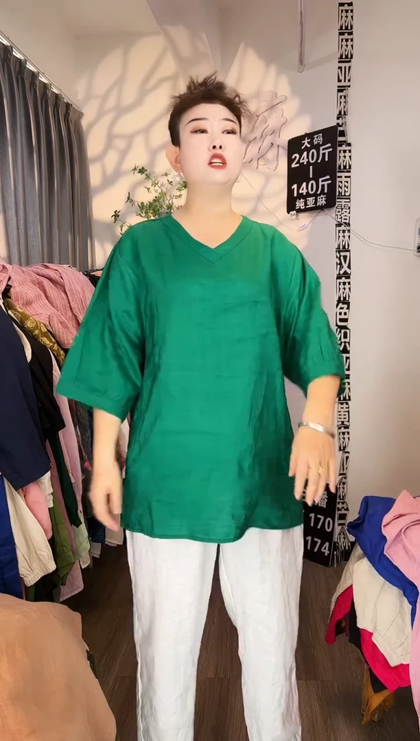 亚麻汉麻苎麻大码女装。