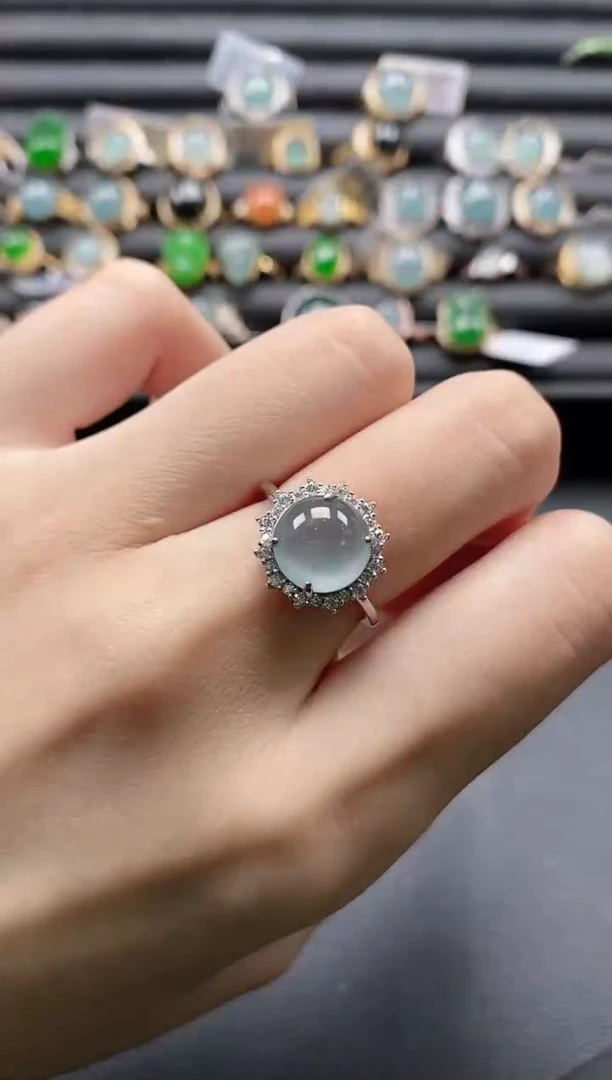 【闪购商品】翡翠戒指银S925镶嵌11111-