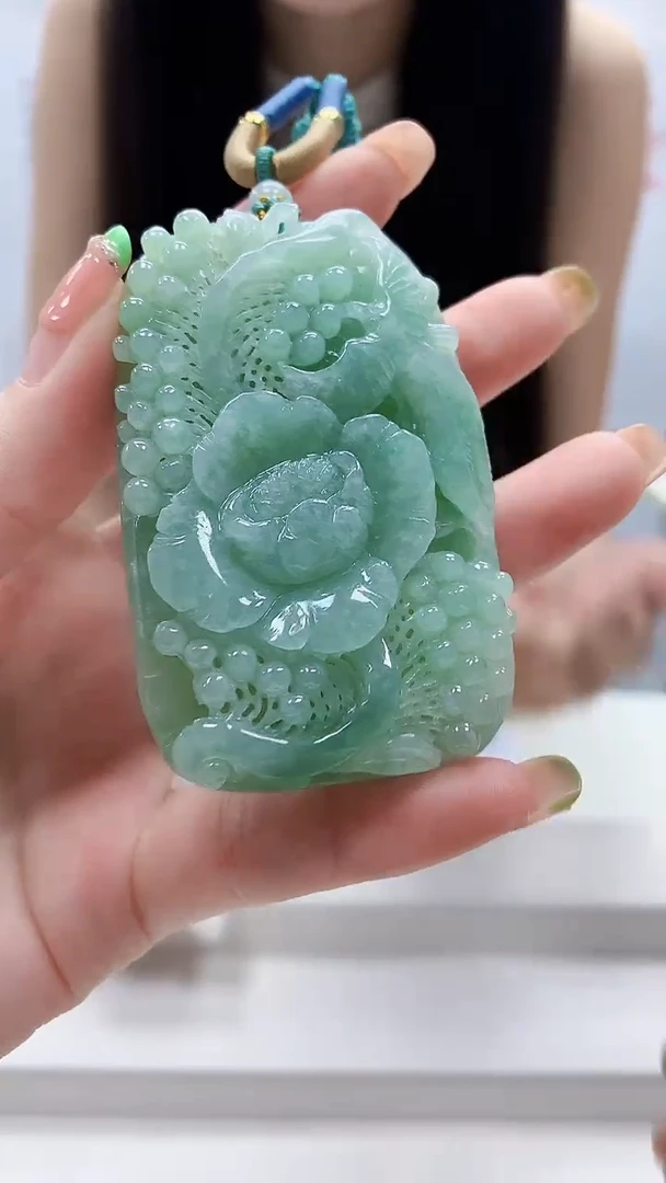 未镶嵌定制翡翠4812ry-毛货挂件14