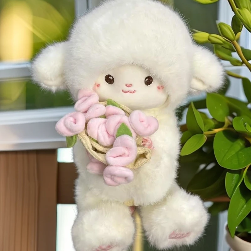 可爱玫瑰花小羊毛绒玩偶公仔儿童玩具娃娃情侣送女生生日礼物陪伴
