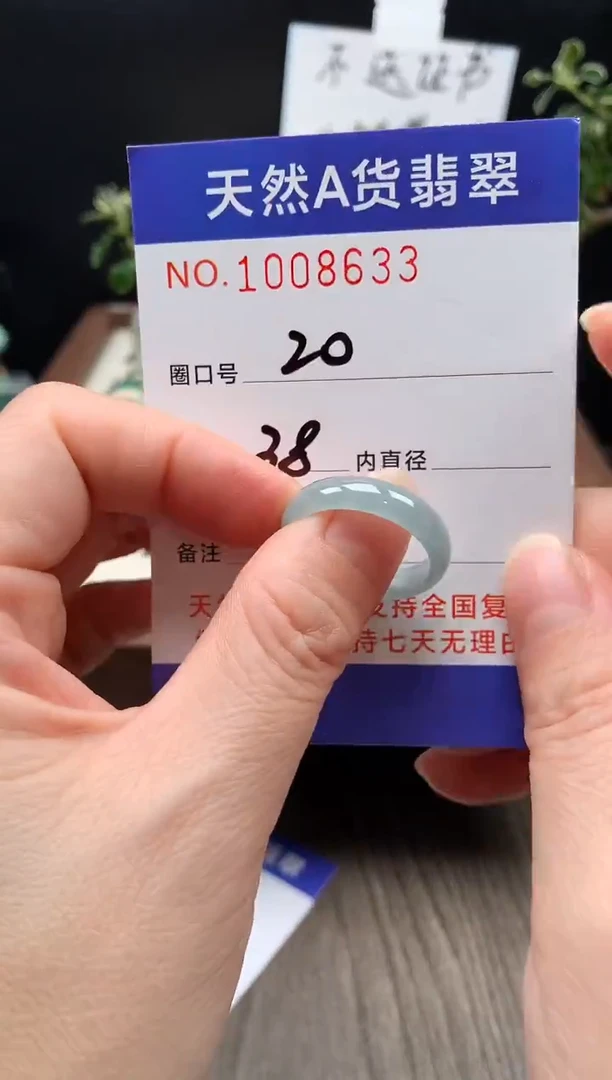 未镶嵌戒指翡翠20#