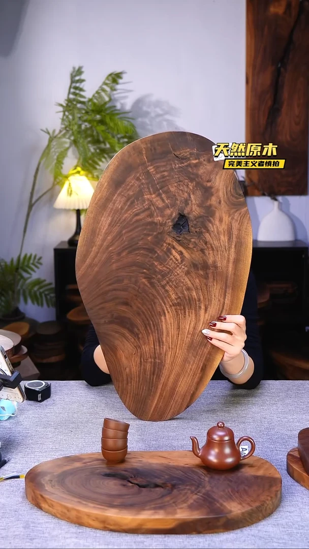 木北美黑胡桃原木.干裂疤结不属于商品质量问题完美主义者慎拍