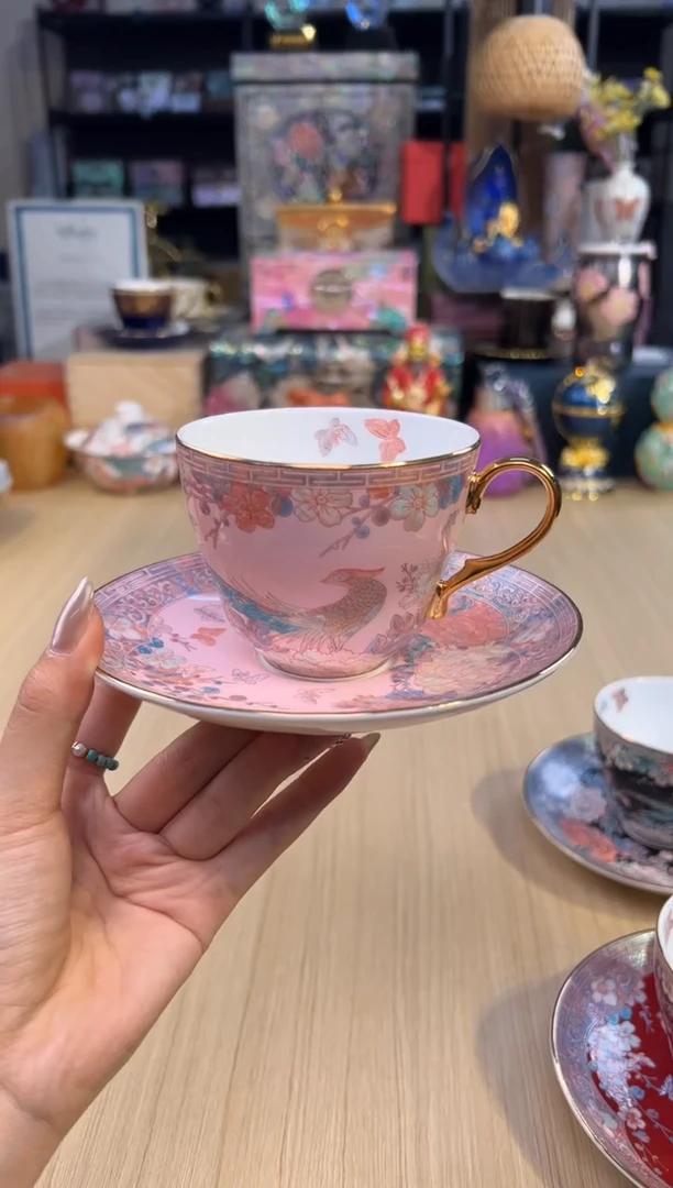 183灵羽和鸣咖啡杯-粉色