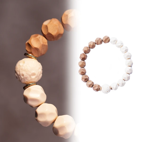 一念珠华·原创 手作diy 无相老山檀 猛犸牙【牙檀】