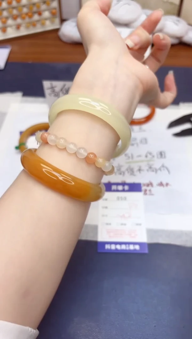 石英质玉手镯未镶嵌50-晴水-圈口58