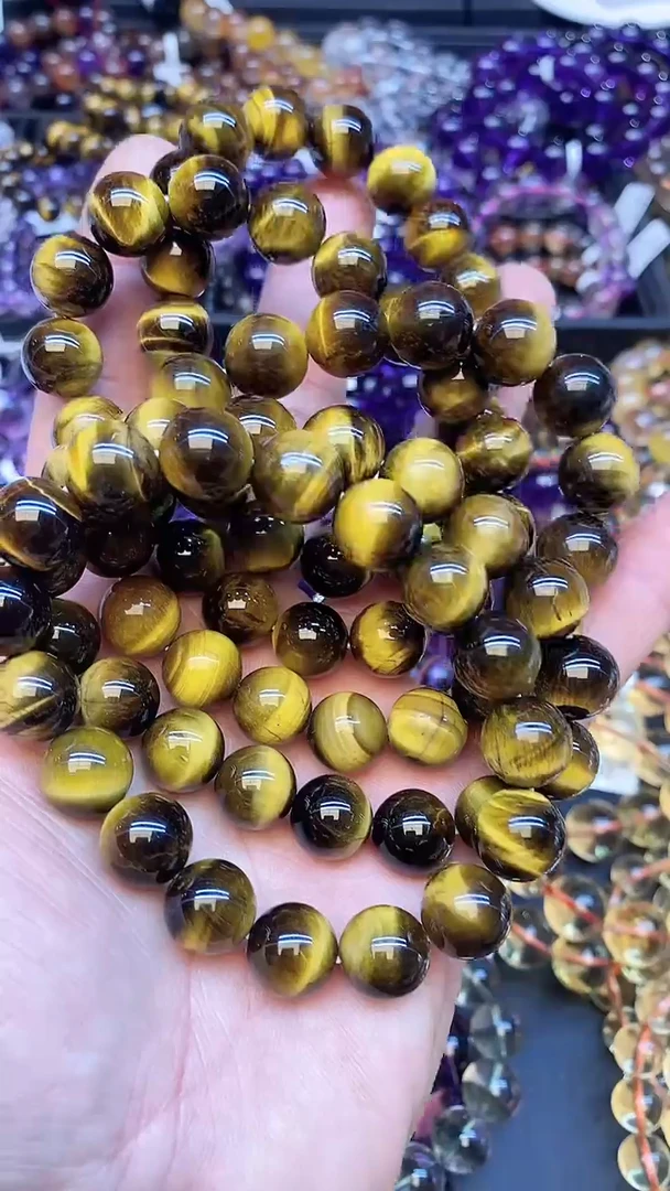 【闪购商品】木变石手链未镶嵌a86 黄虎眼12mm