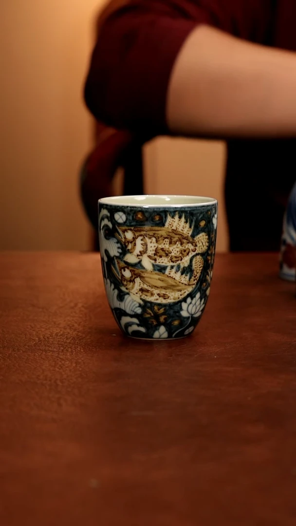 陶瓷景德镇瓷器，青花瓷手绘茶具~