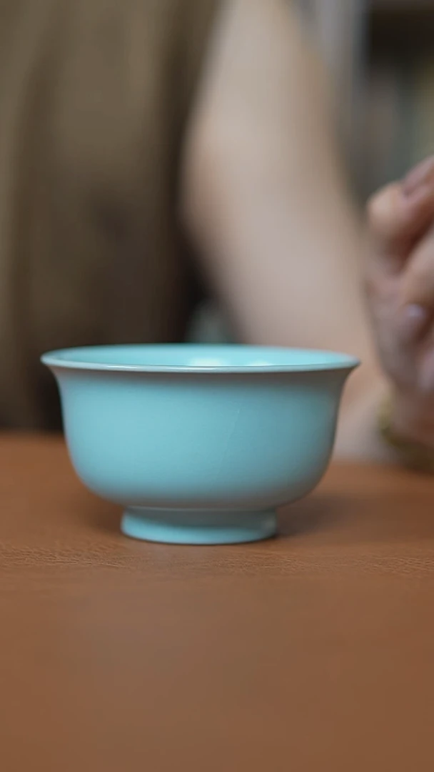 瓷片仿古宋臻小碗杯瑕