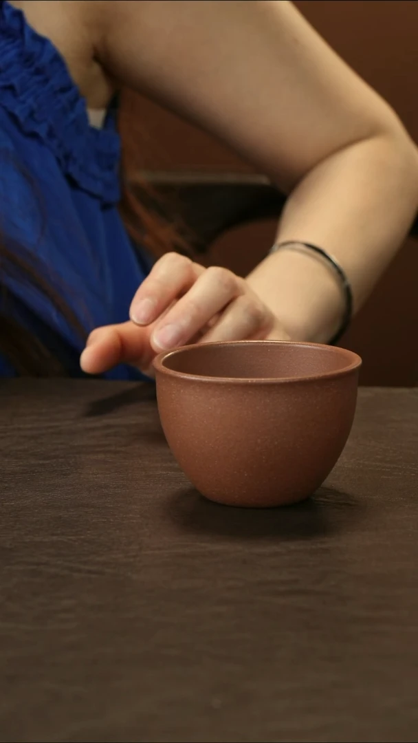 茶杯紫砂老段泥 主人杯