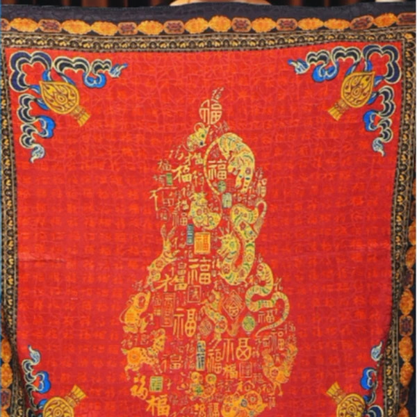 7888福禄双全龟裂纹70*70丝巾