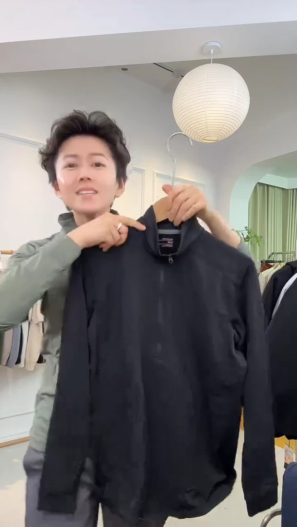 6288黑色M码 半拉链打底衫