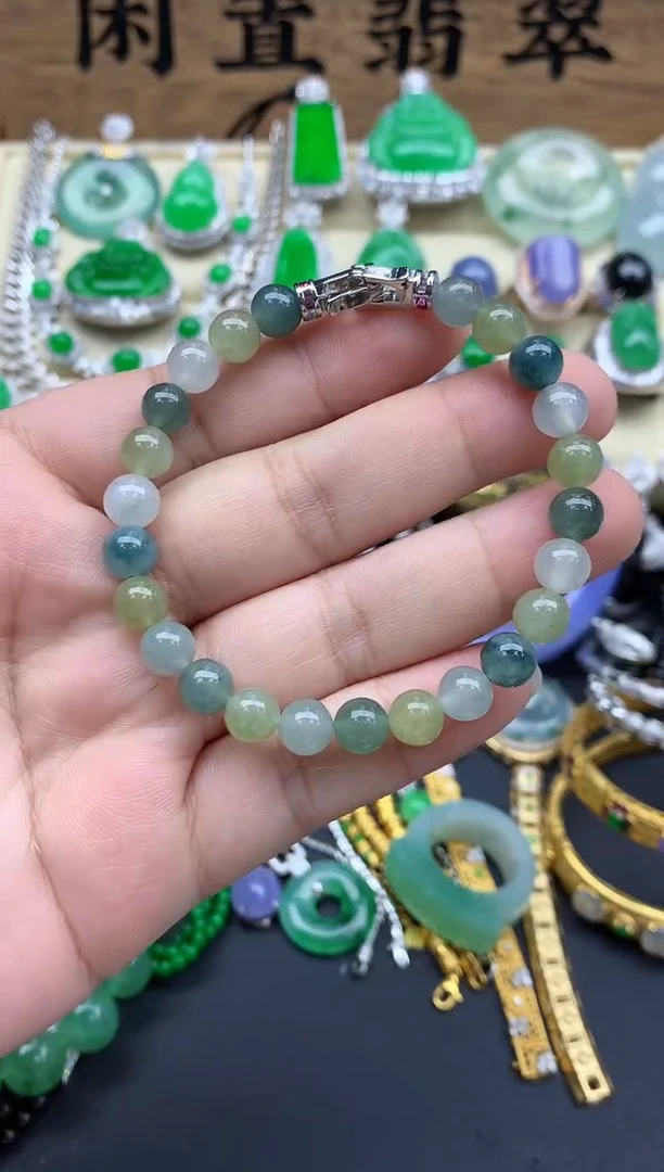 未镶嵌手链翡翠320-春日珠宝
