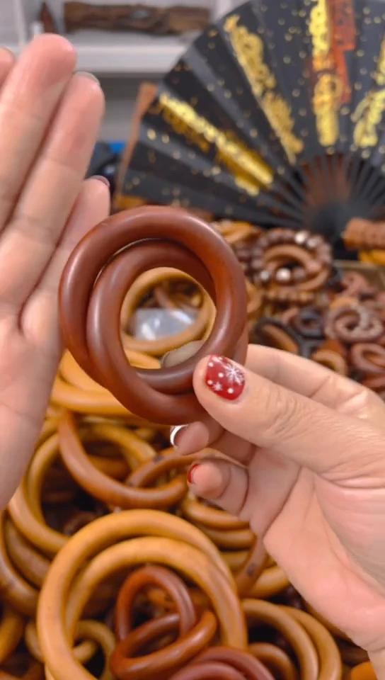 【闪购商品】枣木木雕枣木乾坤圈微瑕40一物一拍