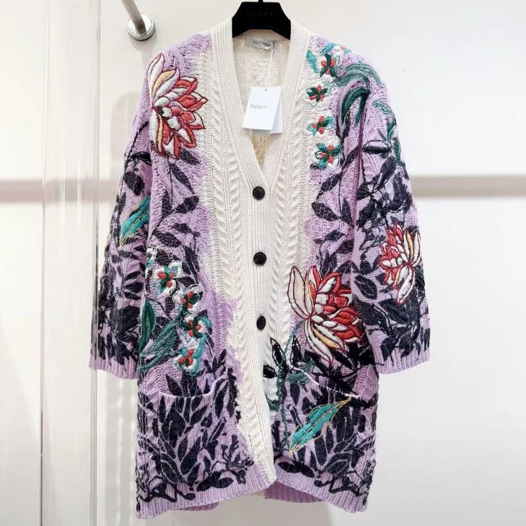 全新未使用 Valentino/华伦天奴 双双臻选/ss00266/开衫/s码