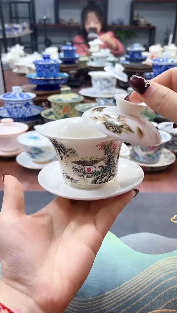 【闪购商品】小号仿古盖碗一个