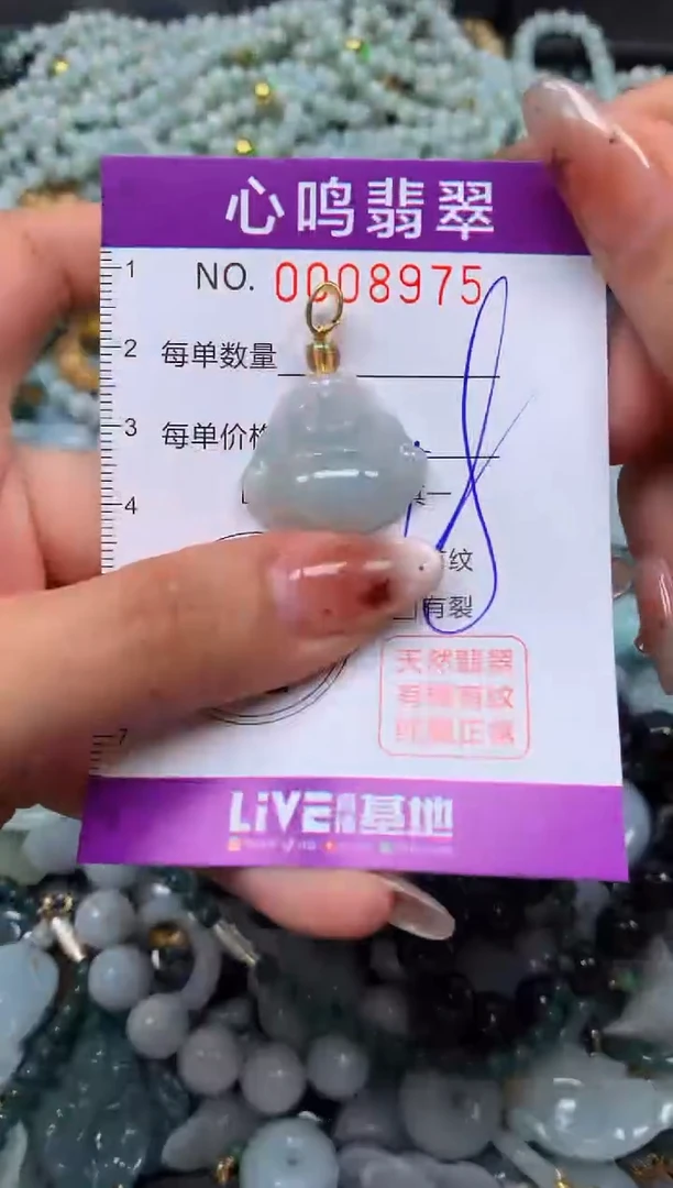 翡翠未镶嵌颈饰闪购008975