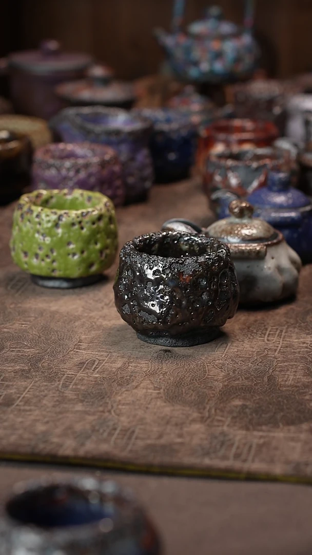 烟***生景德镇柴烧志野杯