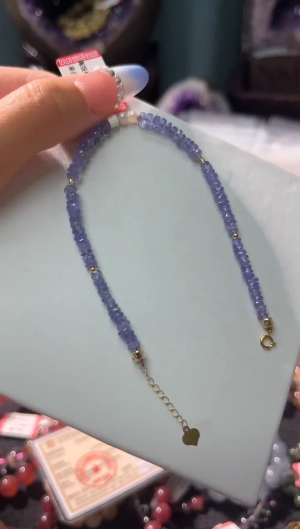 【闪购商品】·18K金镶嵌坦桑石82多样性发其一/