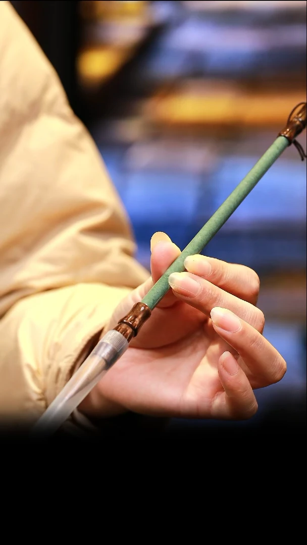 未镶嵌摆件翡翠毛笔