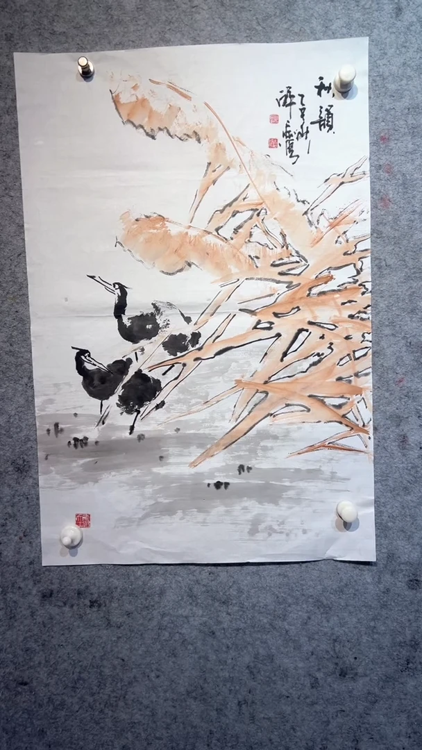 国画晓*张自学水墨画12