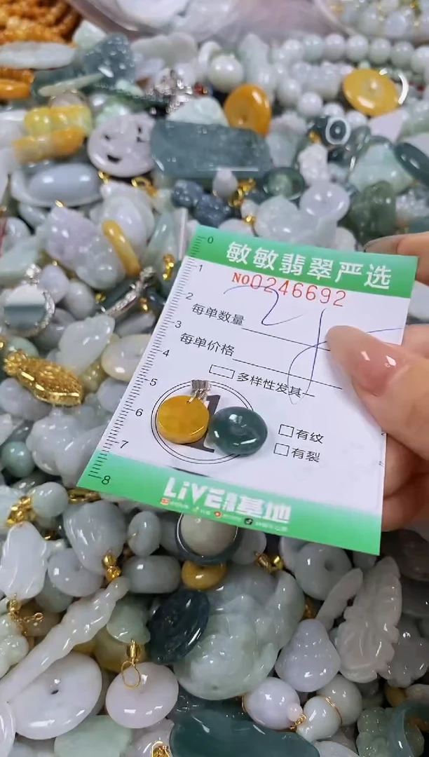 翡翠未镶嵌颈饰闪购0246692