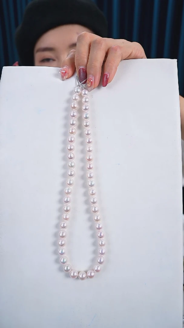 【闪购商品】海水珍珠颈饰未镶嵌8-9mm akoya项链