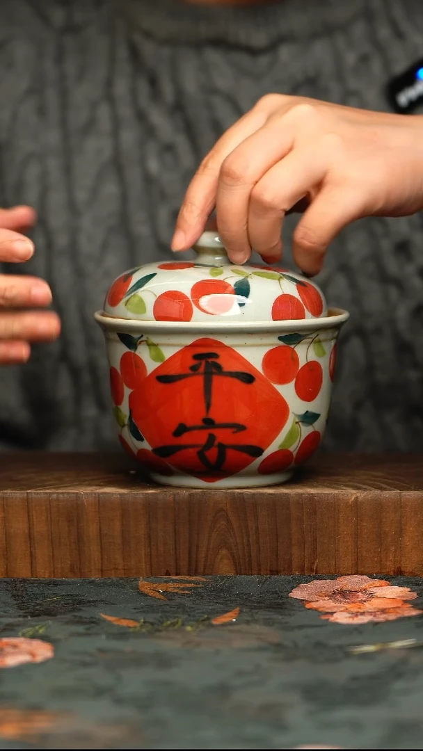 杯釉下彩手工手绘同款陶器