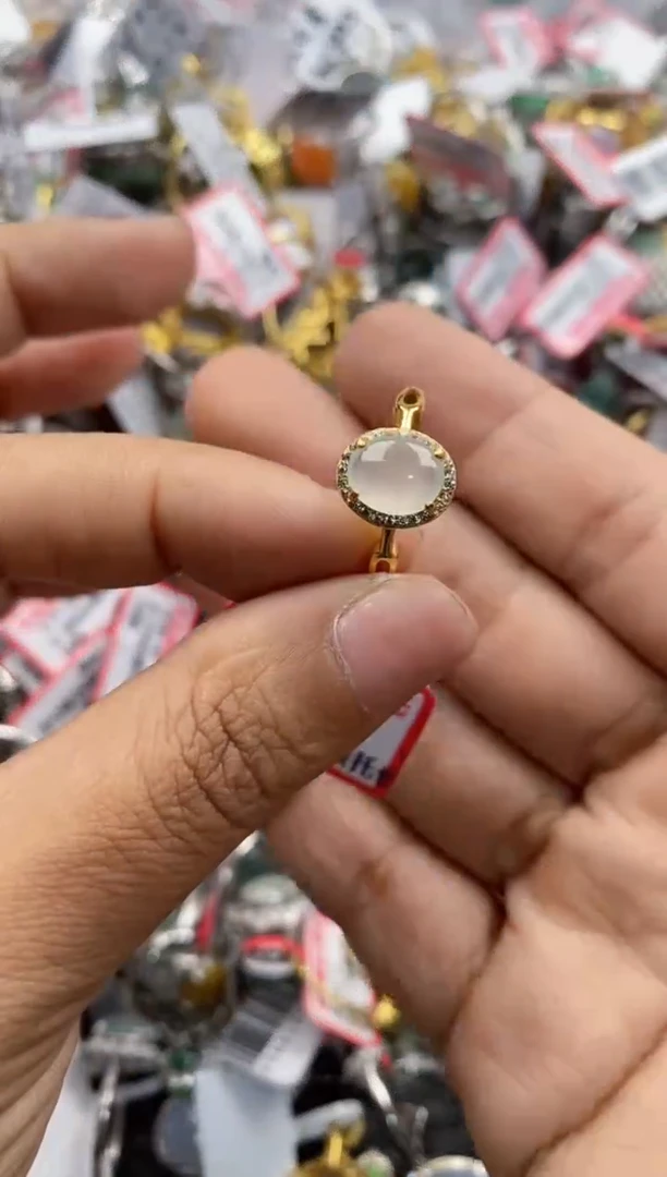 银S925镶嵌戒指翡翠999               4