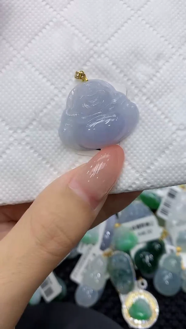 颈饰18K金镶嵌翡翠11111111
