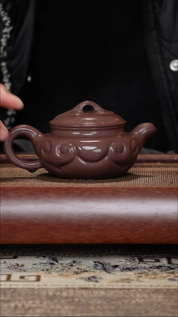 【闪购商品】紫砂茶壶仿古如意明清风格紫泥半手工