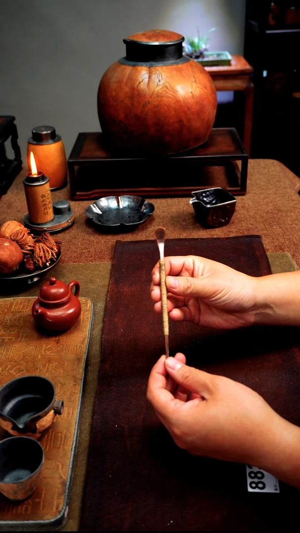 8834开播福利缠麻绳紫铜茶针拨