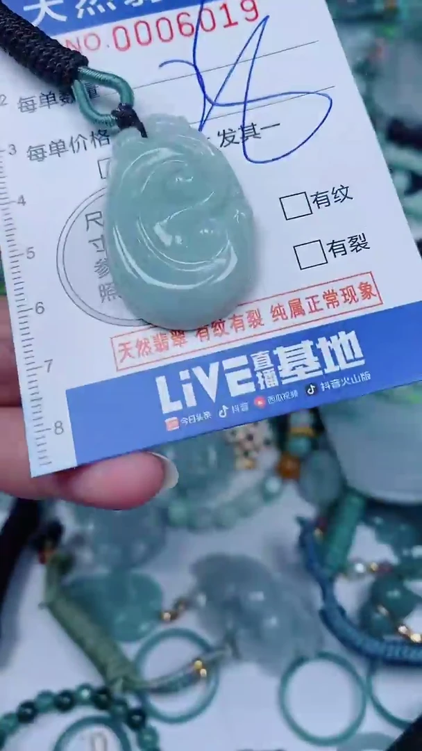 翡翠未镶嵌颈饰00006019