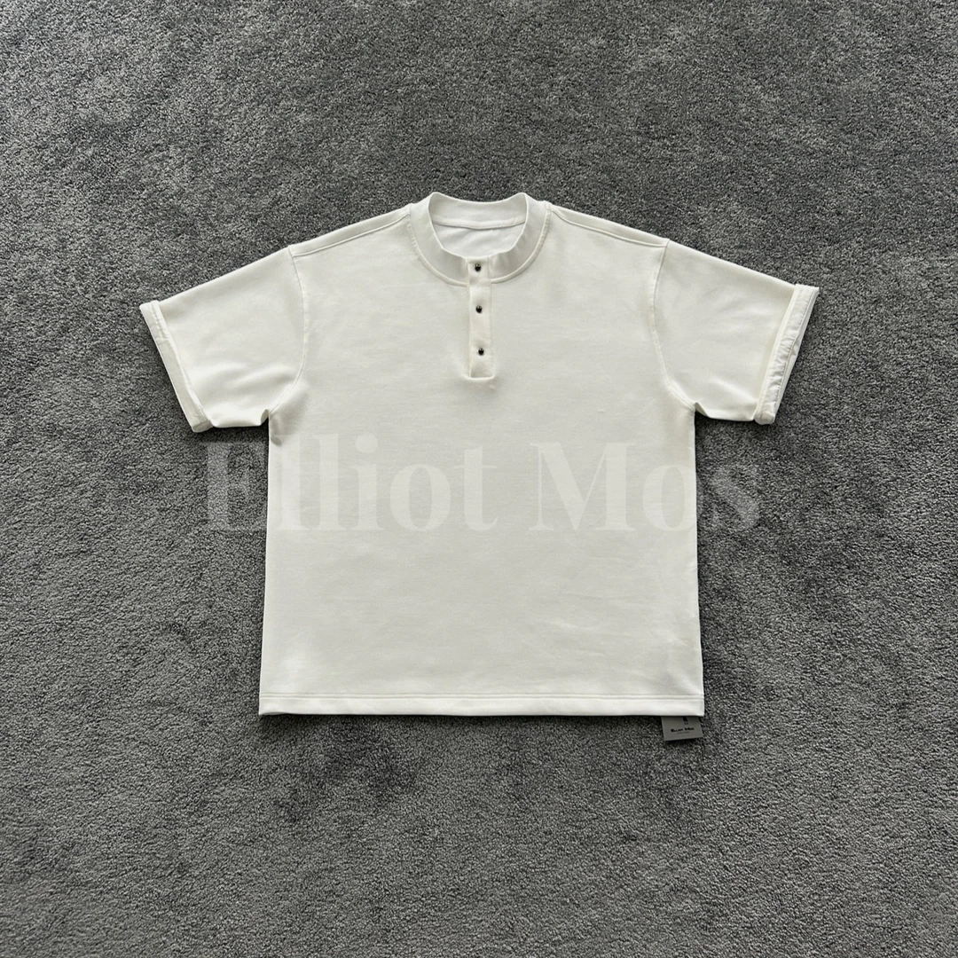 Elliot Mos哑光拼接~Splicing T-Shirt 300g天丝混纺休闲短袖1095