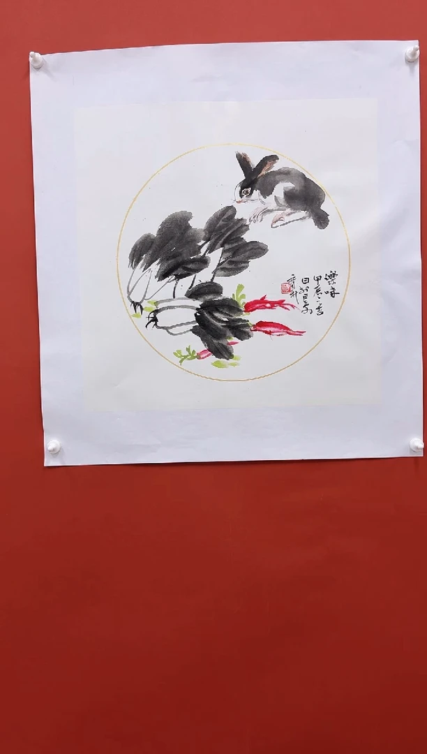 国画李育新国画纯手绘