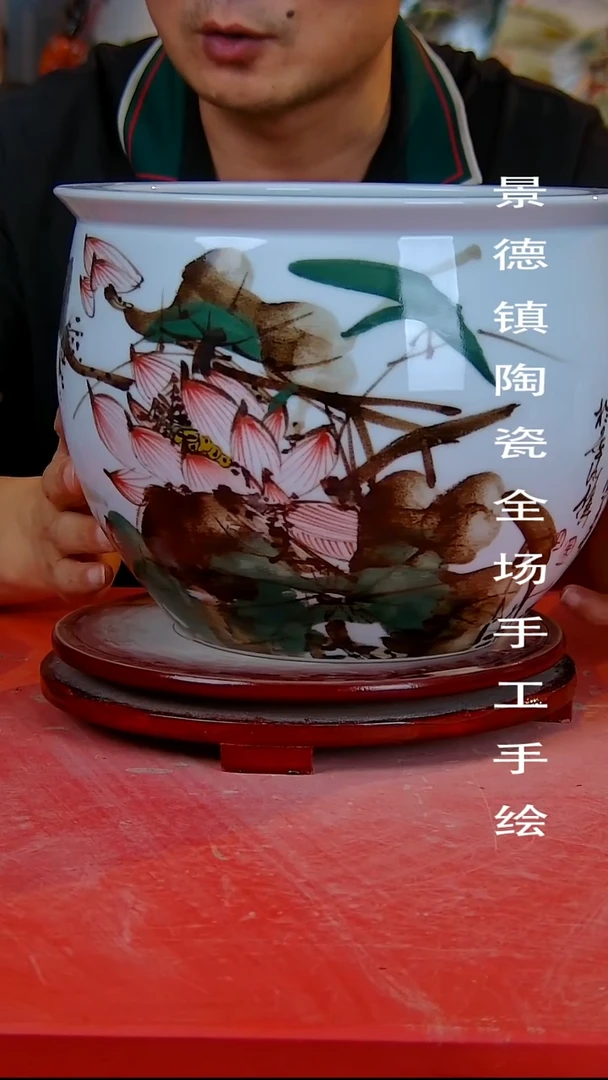 摆件手景德镇陶瓷 全场手工绘