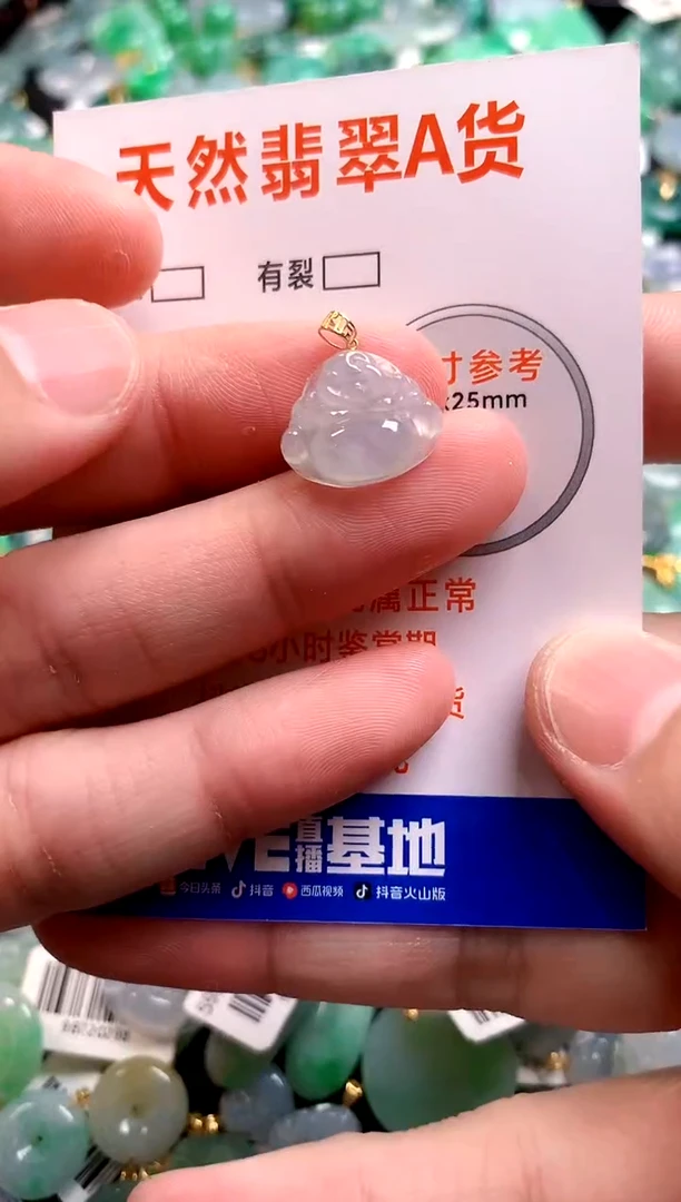 颈饰18K金镶嵌翡翠14006314