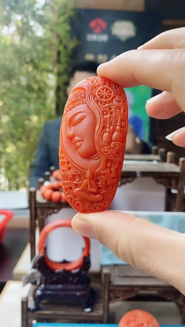 【闪购商品】南红玛瑙把件未镶嵌语唐保山南红佛头雕刻手把件