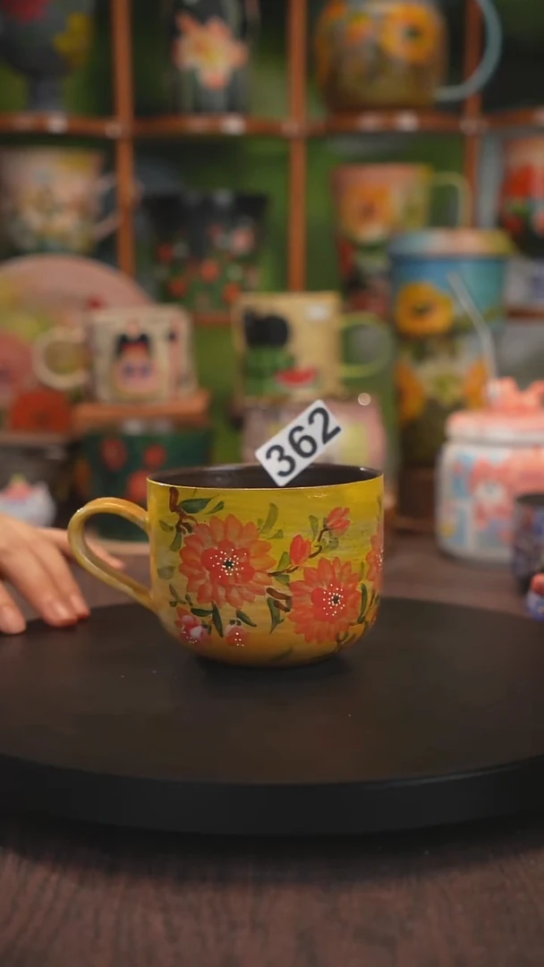 紫砂油画釉下彩手绘362
