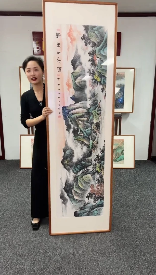 国画宝地生金 210*60 卢永胜