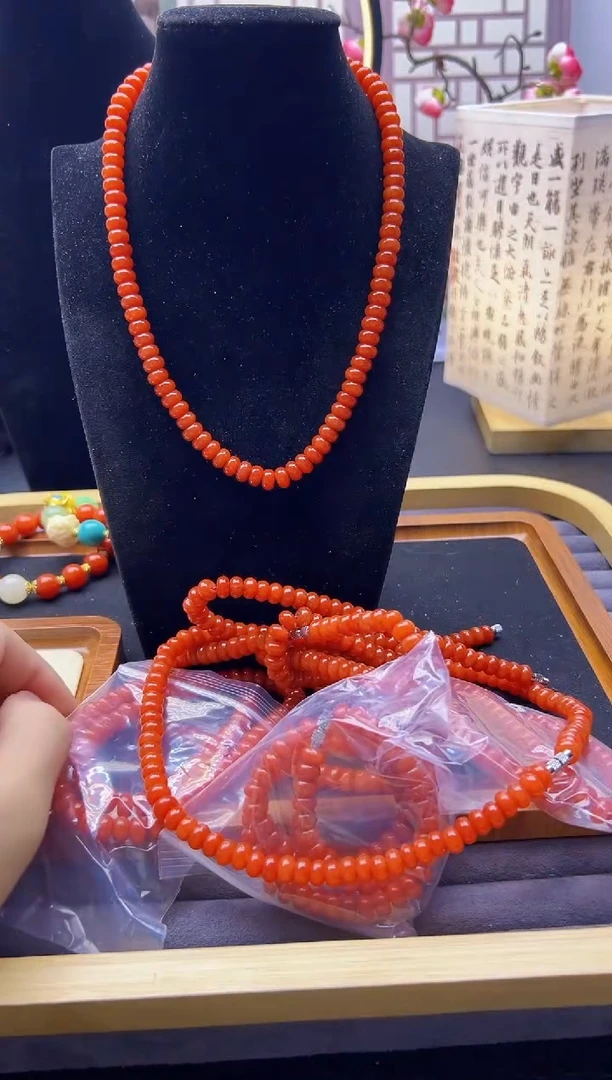 【闪购商品】南红玛瑙颈饰银S925镶嵌X270