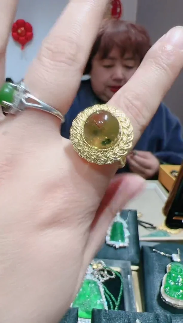 【闪购商品】蓝珀戒指未镶嵌202512419