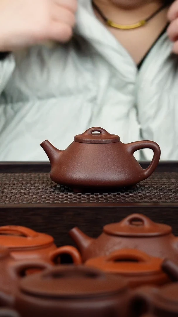 【闪购商品】紫砂茶壶原矿平台底槽清子冶石瓢150cc