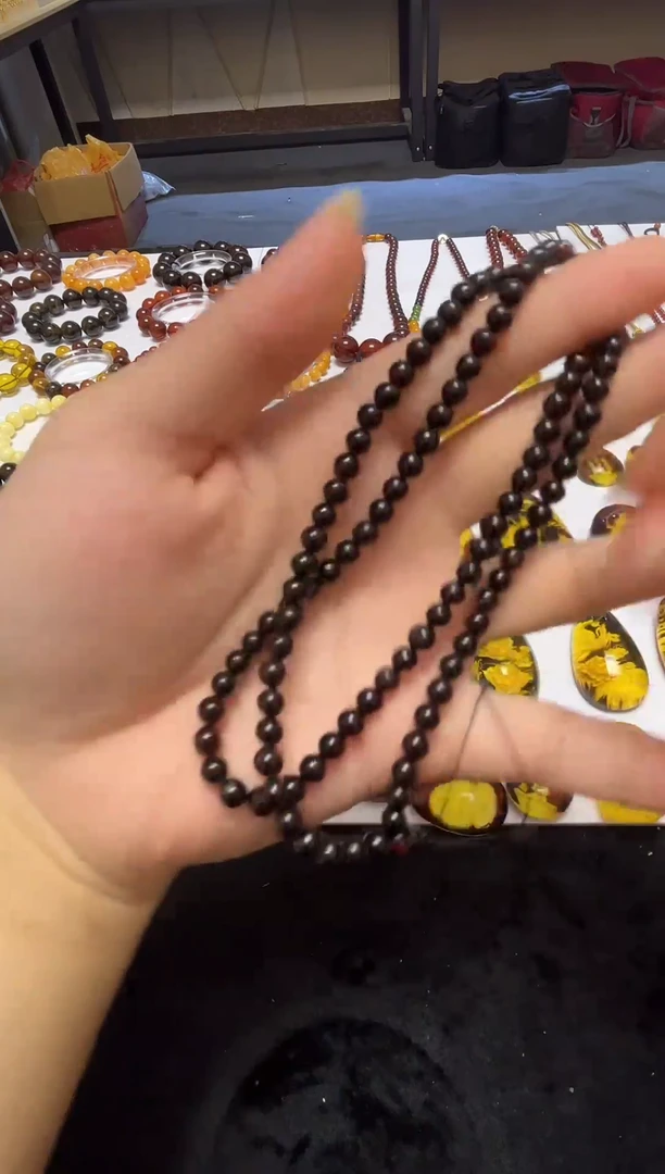 琥珀项链未镶嵌琥珀项链