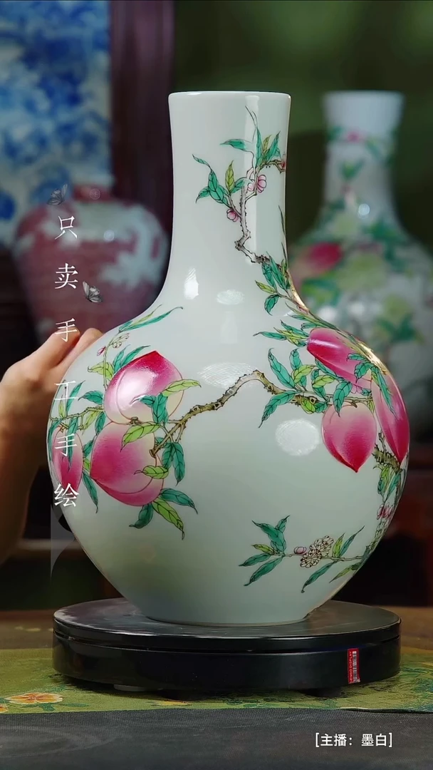 瓷片玲**玉景德镇手工手绘陶瓷