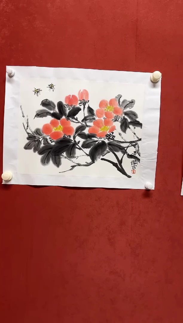 国画L QJ  花鸟1.5平尺