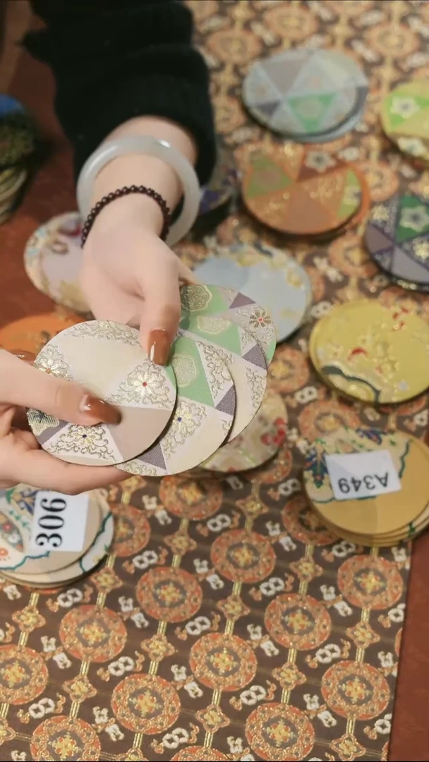 粉色杯垫5片············