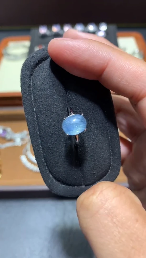 未镶嵌戒圈海蓝宝石F38【多样性发其一】