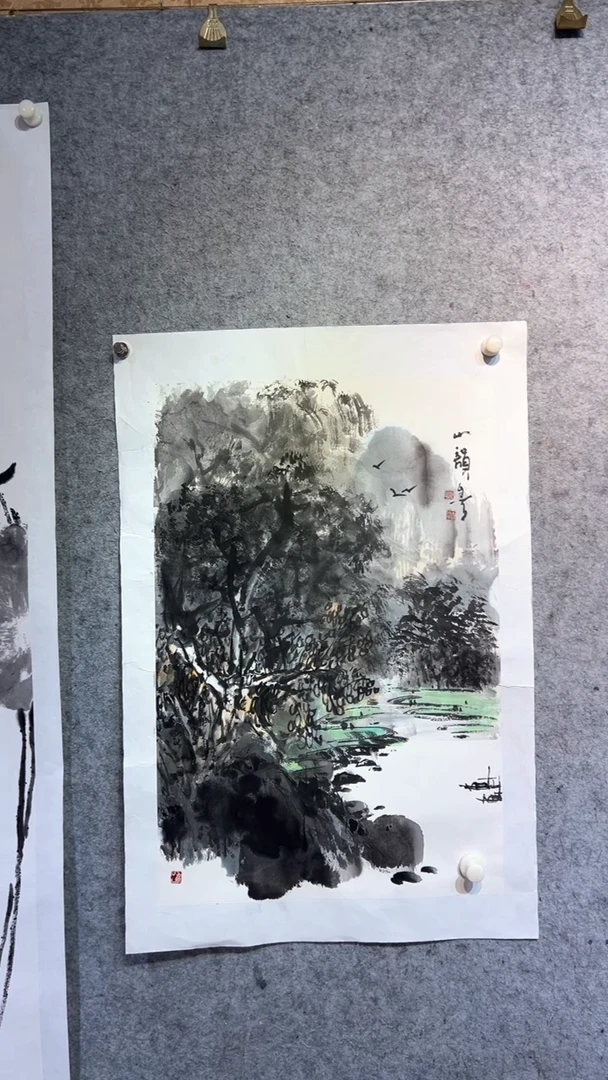 国画澹*张自学水墨国画64