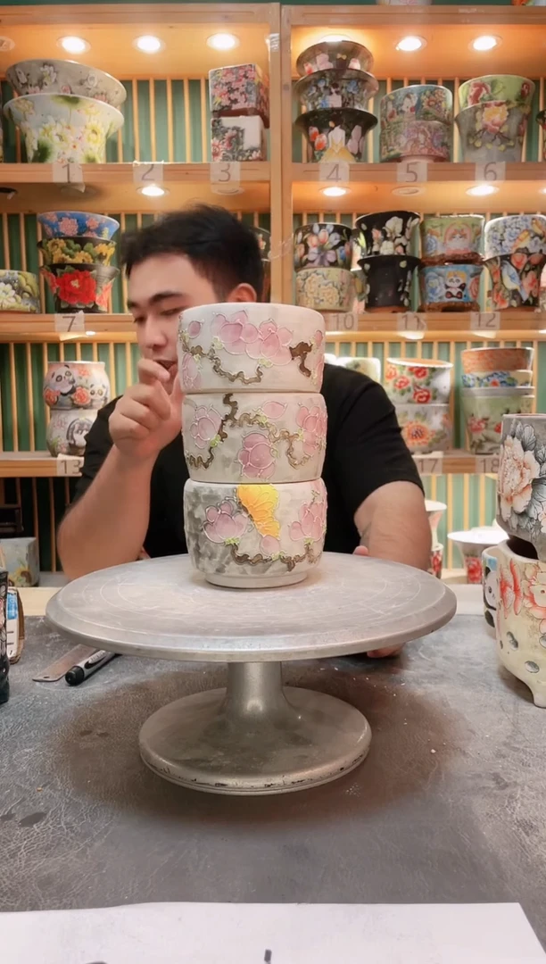 瓷片默认微瑕一物一拍1110-177-3个